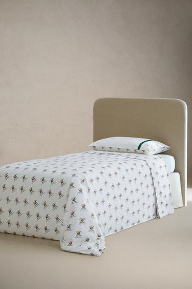 LIMONCELLA X THE ANIMALS OBSERVATORY KIDS’ FLAT SHEET - Multicoloured by Zara - Image 1