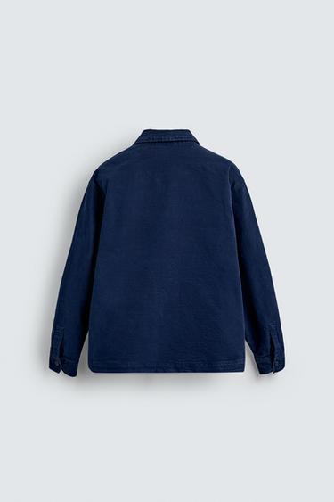 TEXTURED OVERSHIRT WITH POCKETS - Bluish by Zara - Image 8