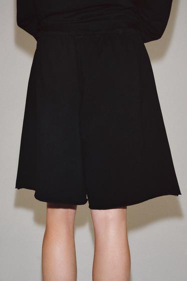 COTTON BERMUDA SHORTS WITH DRAWSTRINGS - Black by Zara - Image 2