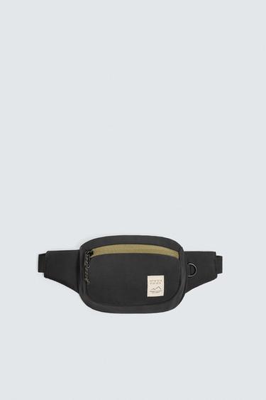 SAC BANANE TECHNIQUE CONTRASTE - Noir de Zara