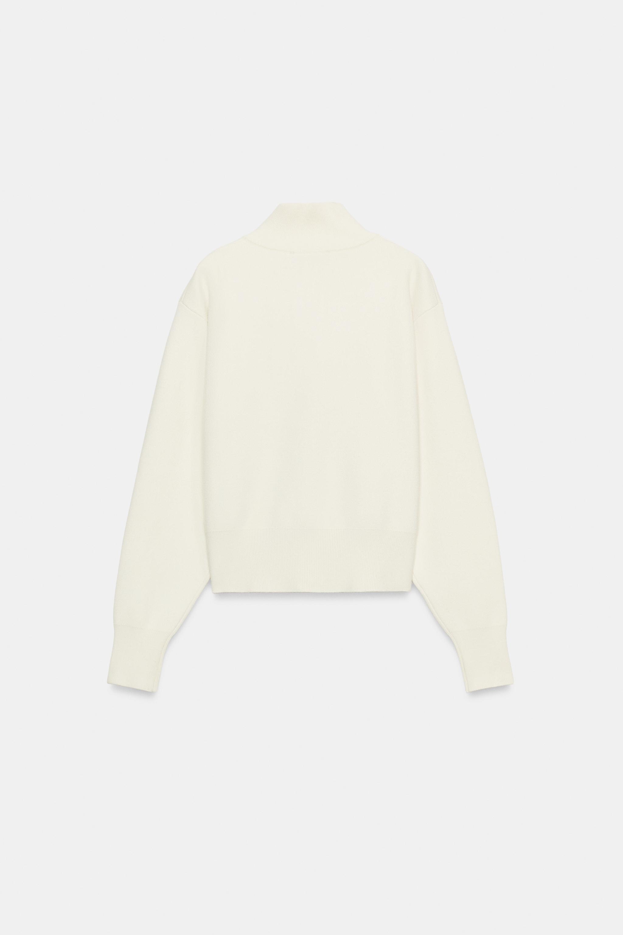 Женские свитеры Zara HIGH-NECK KNIT JUMPER — фото 10