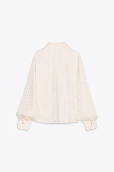 STRIPED SHIRT WITH APPLIQUÉ -  by Zara - Image 5