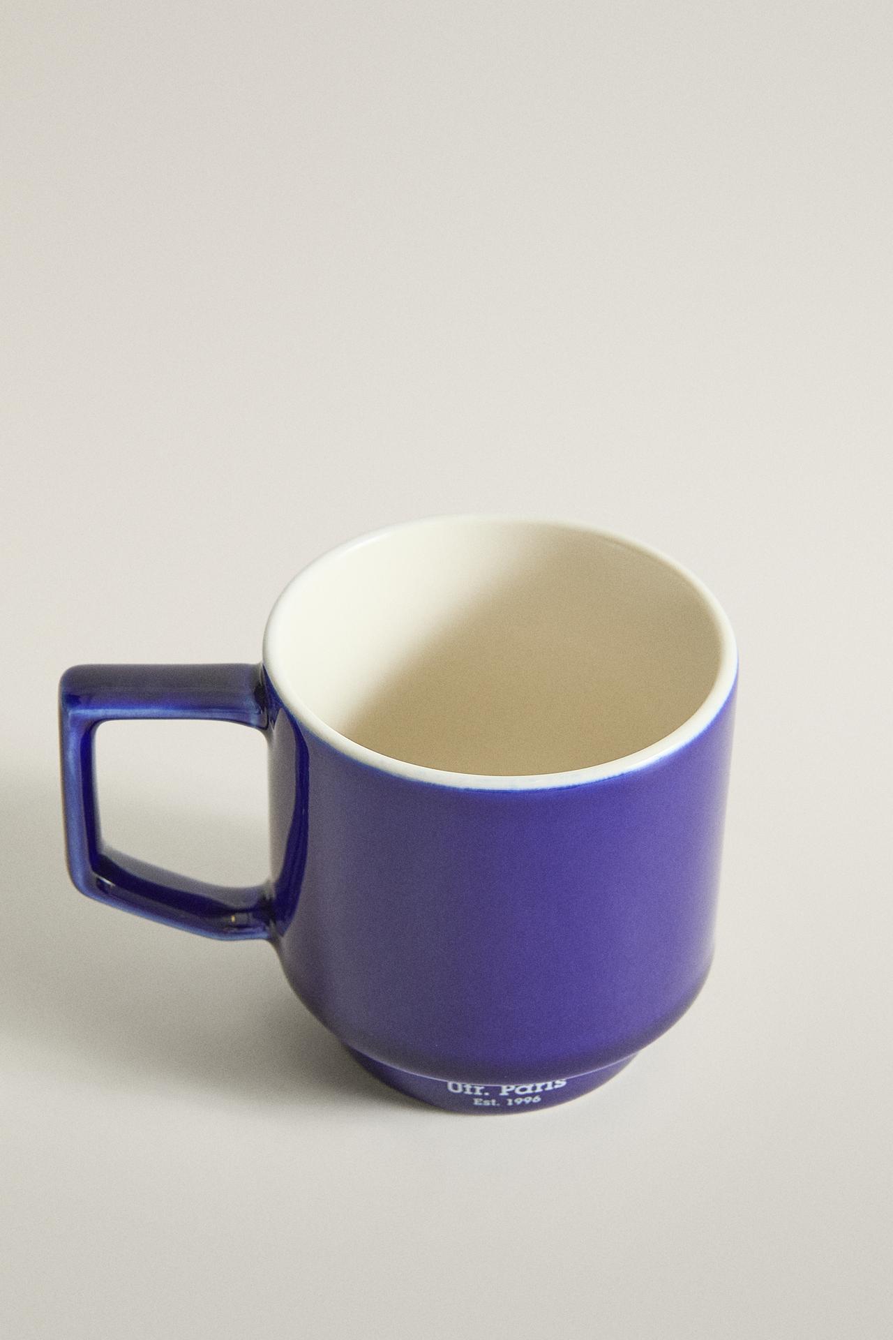 STONEWARE ESPRESSO MUG | 0FR. PARIS — Blue