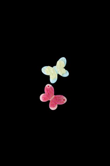 2-PACK OF BUTTERFLY HAIR CLIPS - Pink by Zara