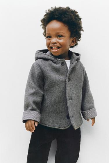 MANTECO КАПЮШОНЫ БАР ПАЛЬТО - Күңгірт сұр Zara компаниясынан