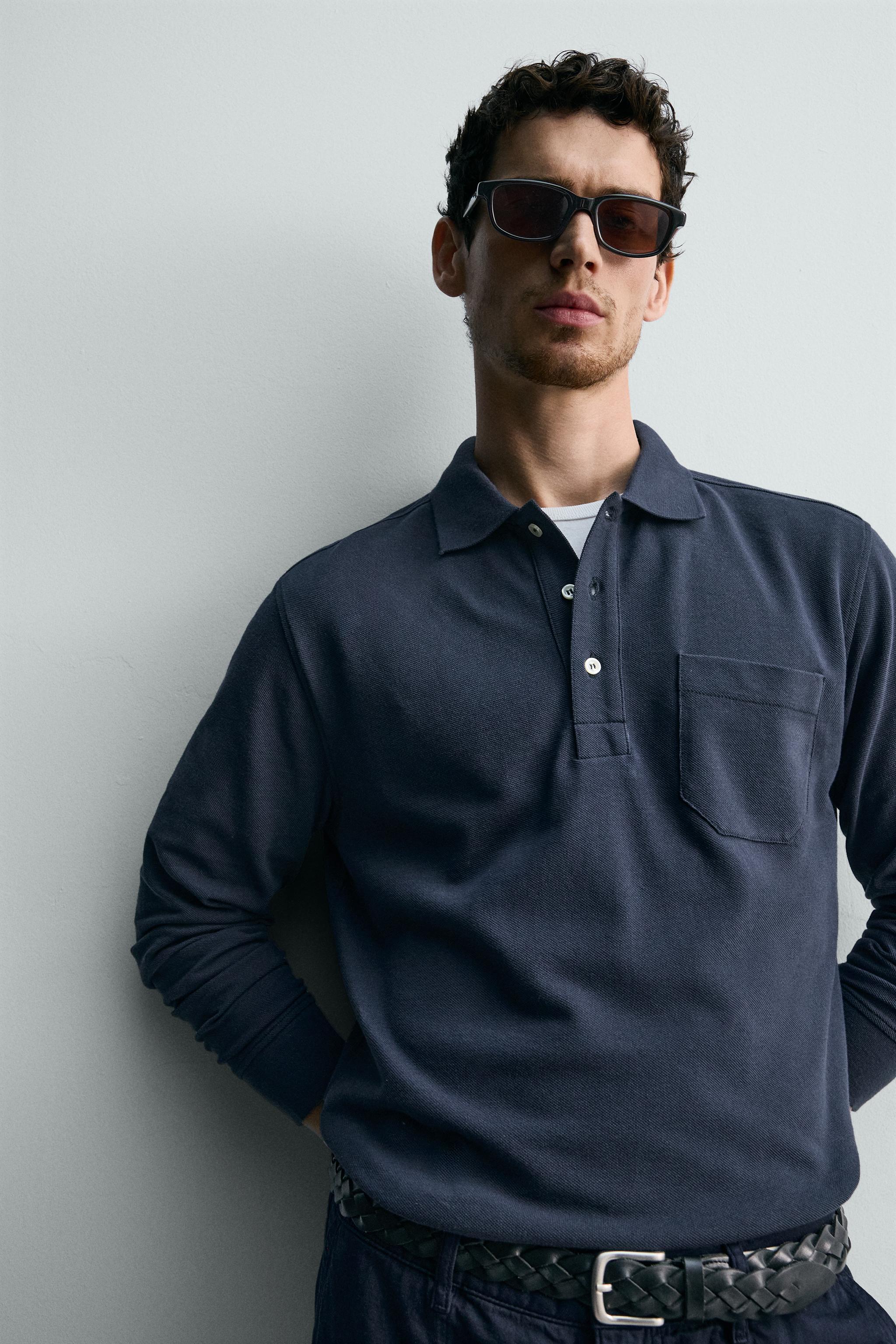 REGULAR FIT PIQUÉ POLO WITH POCKET