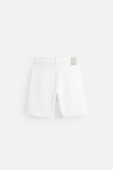 SHORT EN DENIM COUPE CLASSIQUE - Blanc de Zara - Image 6