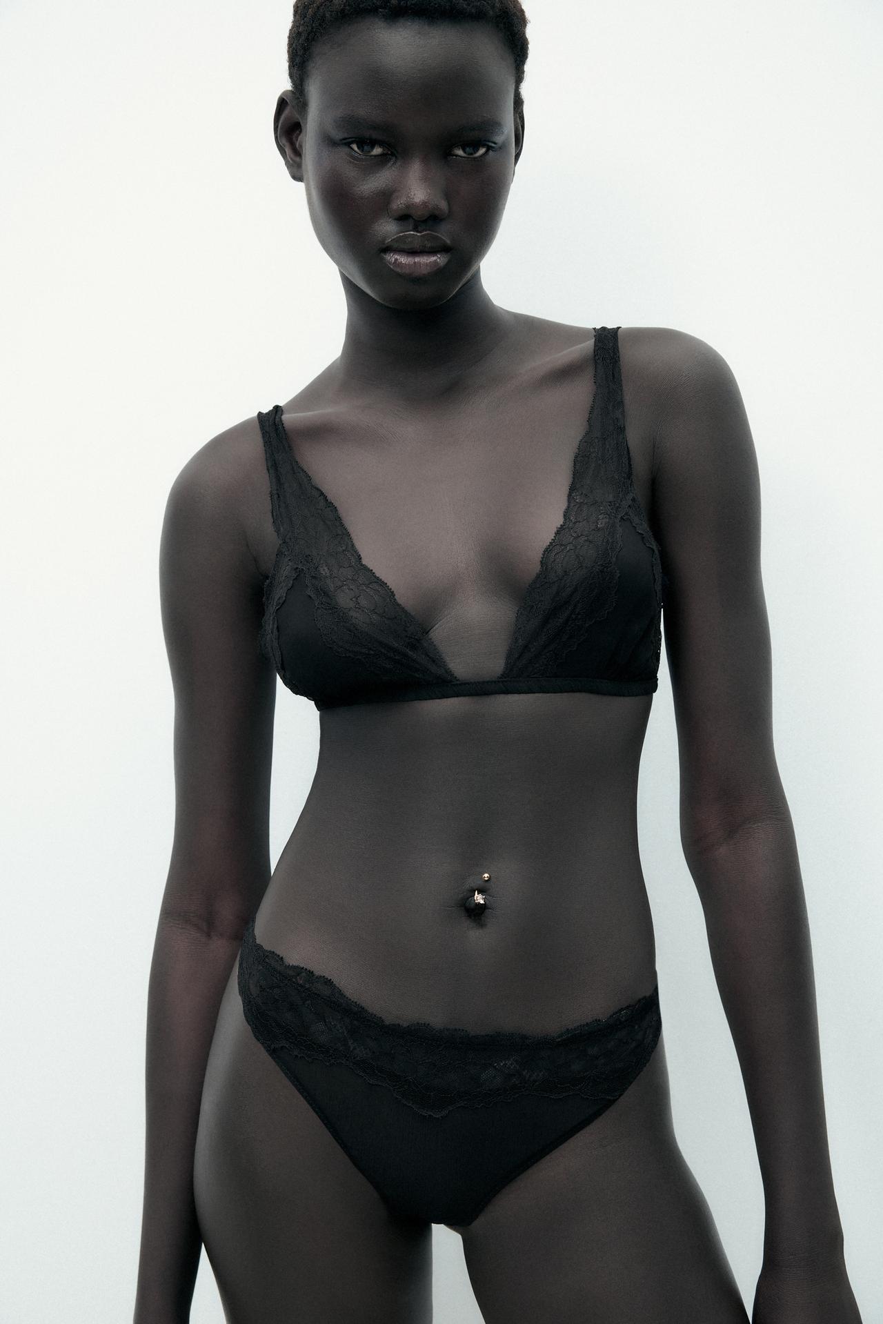 VISCOSE LACE THONG