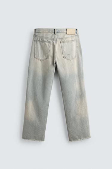 JEAN DROIT COUPE COURTE - Bleu clair de Zara - Image 7
