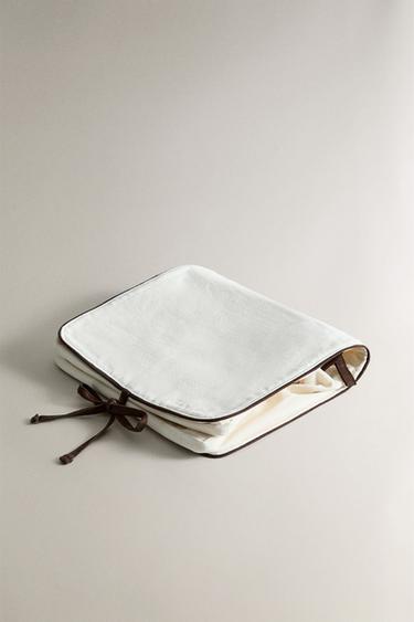 TROUSSE DE TOILETTE COTON « WASH » ET « CLEAN » - Écru de Zara - Image 1