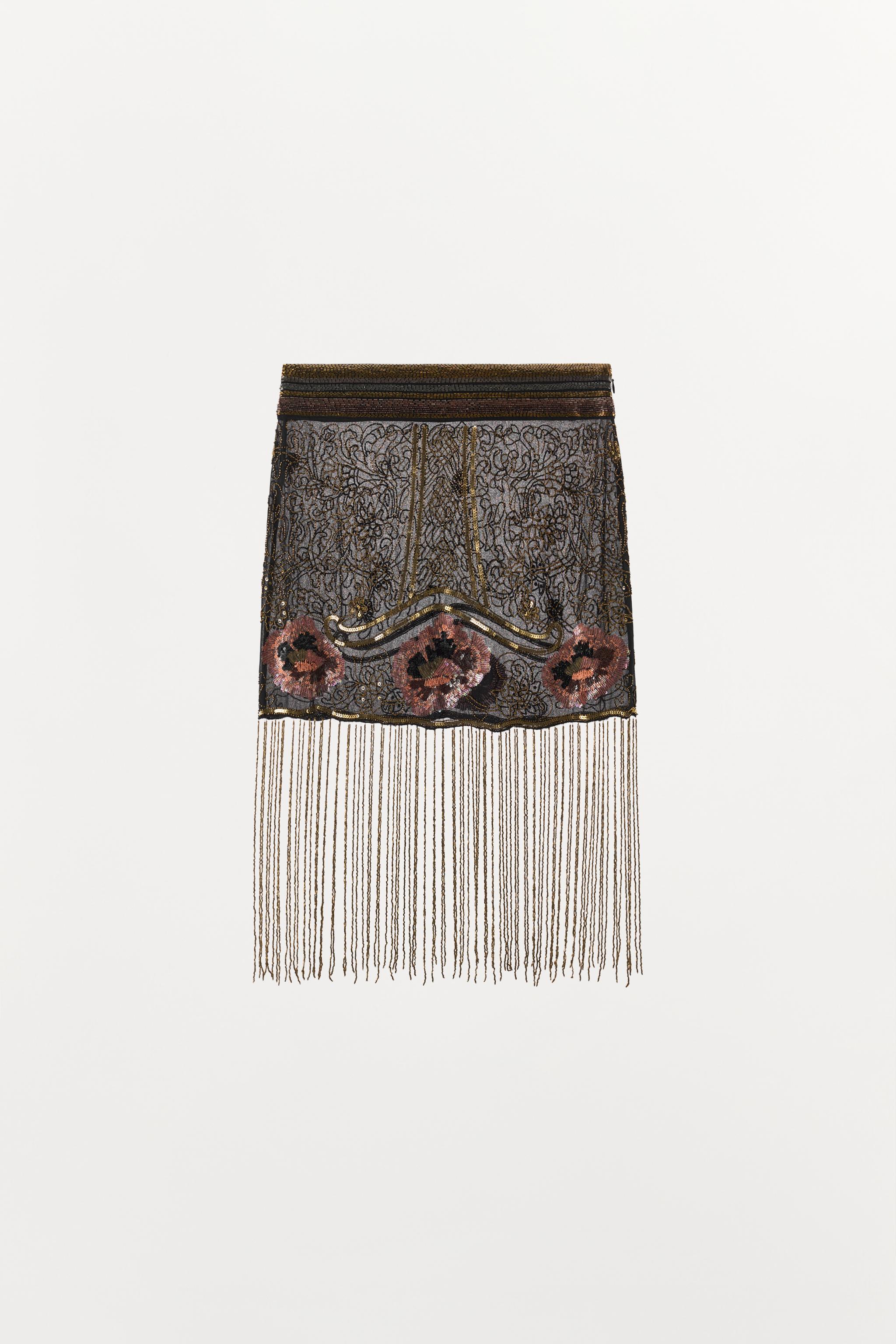 LIMITED EDITION FRINGED MINI SKIRT
