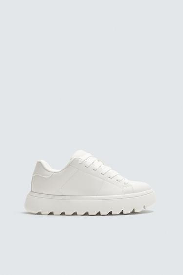 TÊNIS SOLADO COM VOLUME - Branco da Zara