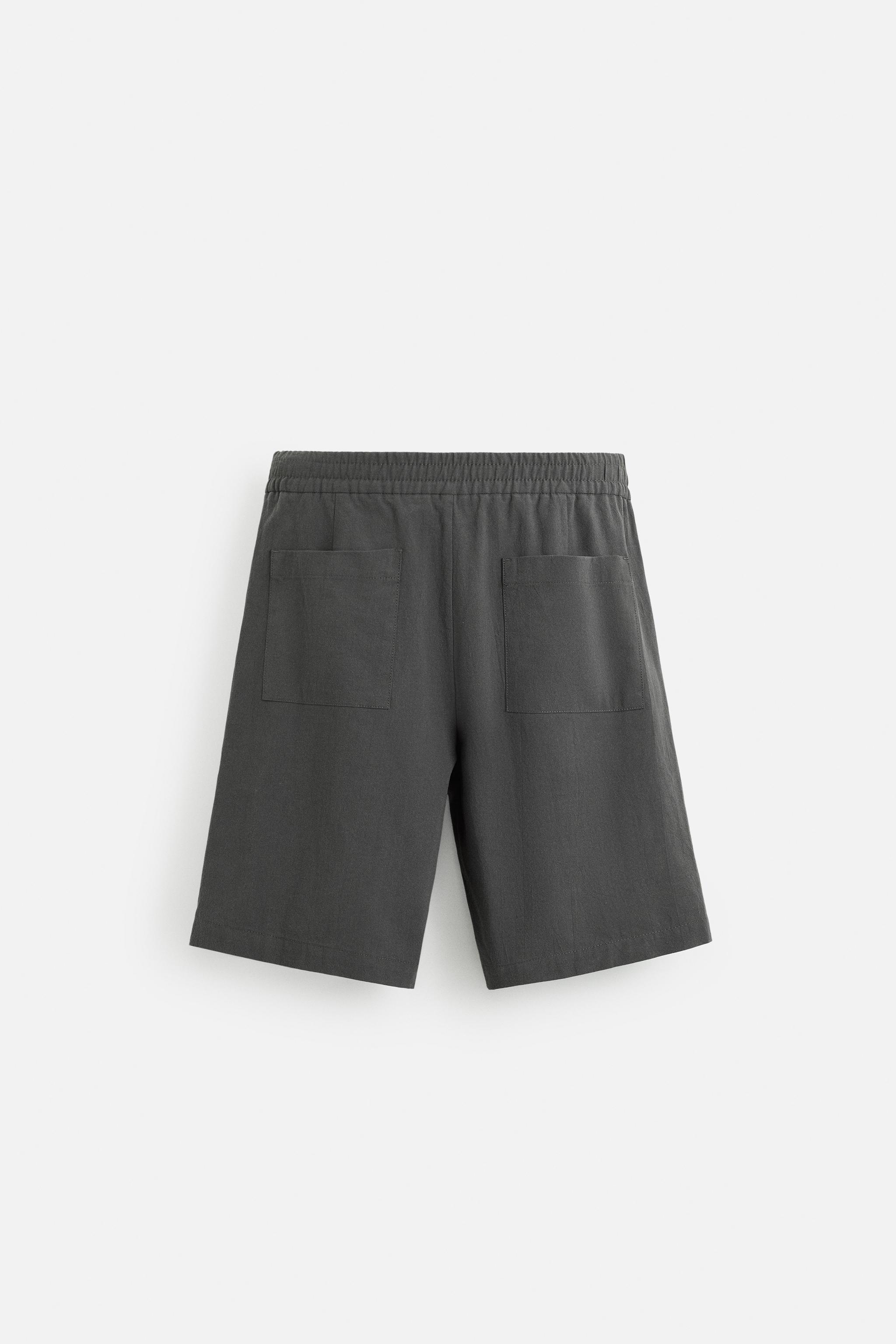 BERMUDA COUPE DÉCONTRACTÉE EN COTON