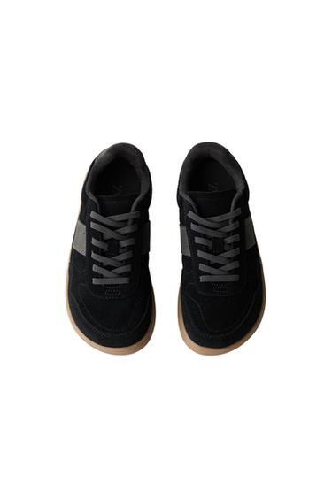 LEATHER BAREFOOT SNEAKERS — Black 2