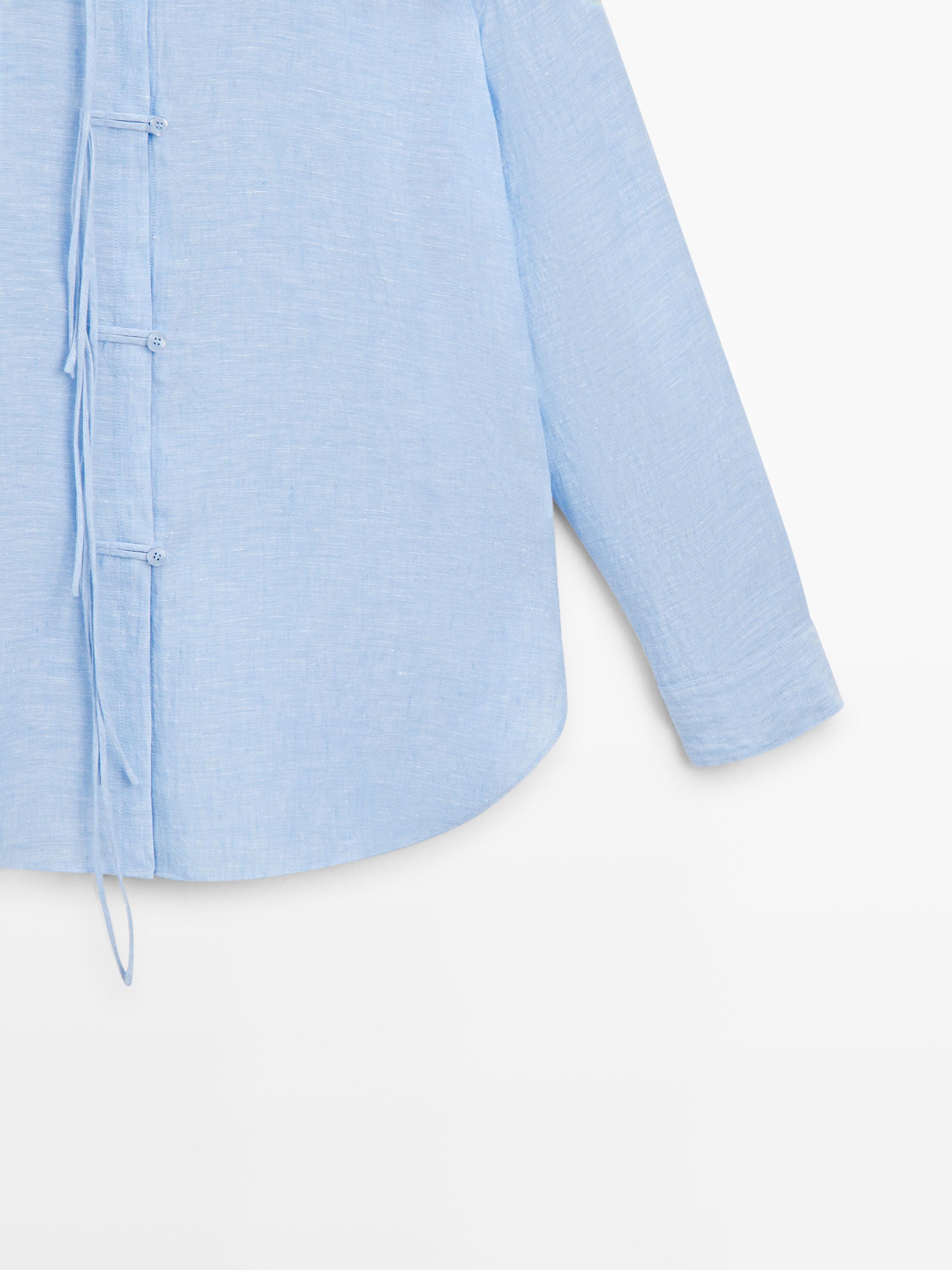 Flowing 100% linen shirt
