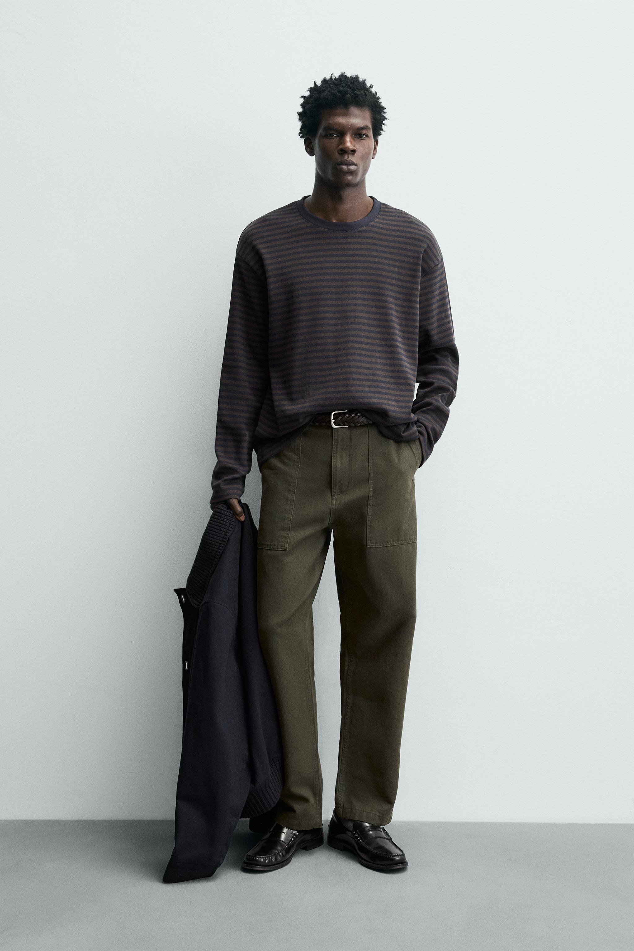 T-SHIRT À RAYURES EN CONTRASTE