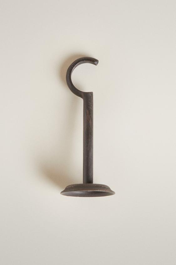 METALLIC CURTAIN POLE HOOK - Black by Zara - Image 0