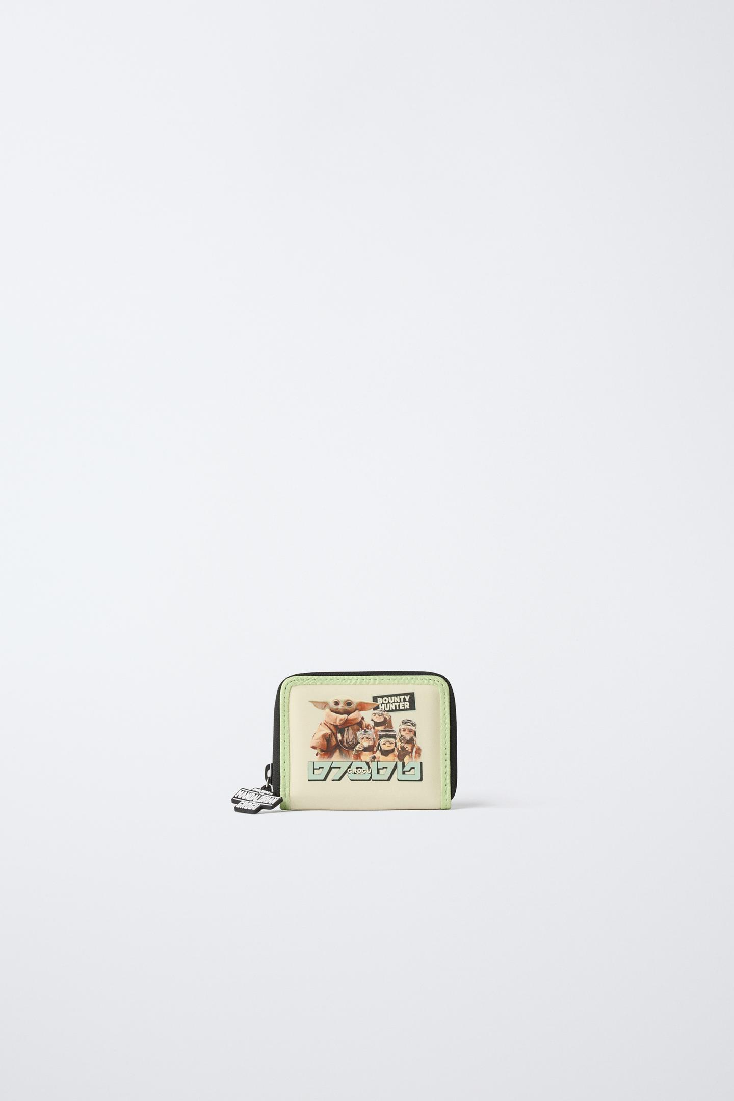 Детский кошелёк Zara Star Wars the Mandalorian © Disney Wallet, цвет: Коричневый — фото 1