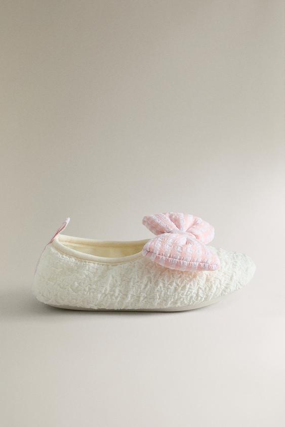 KINDER-BALLERINA MIT SCHLEIFE - Beige von Zara - Bild 0