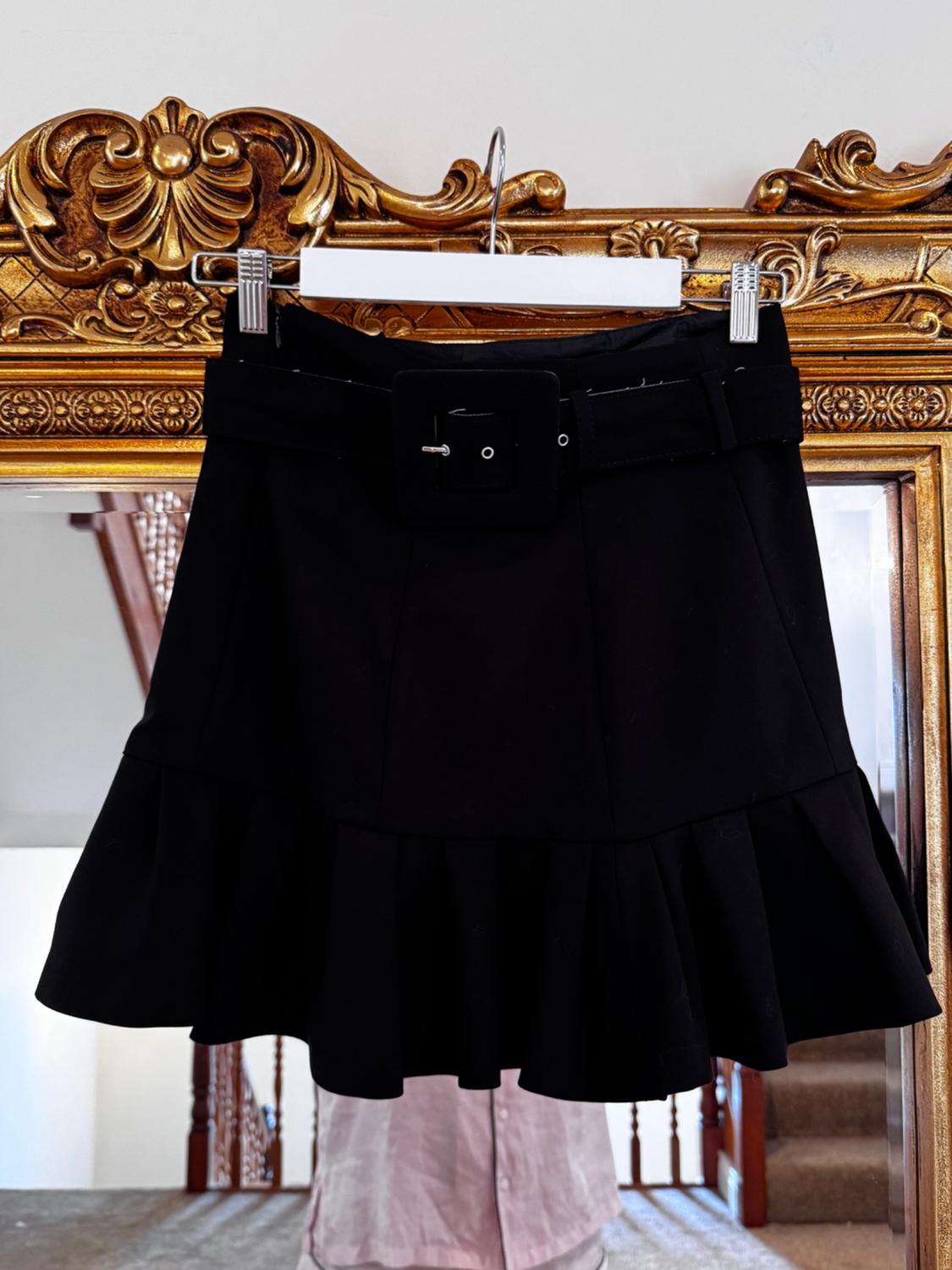 MINI SKIRT WITH PLEATED HEM - Image 5