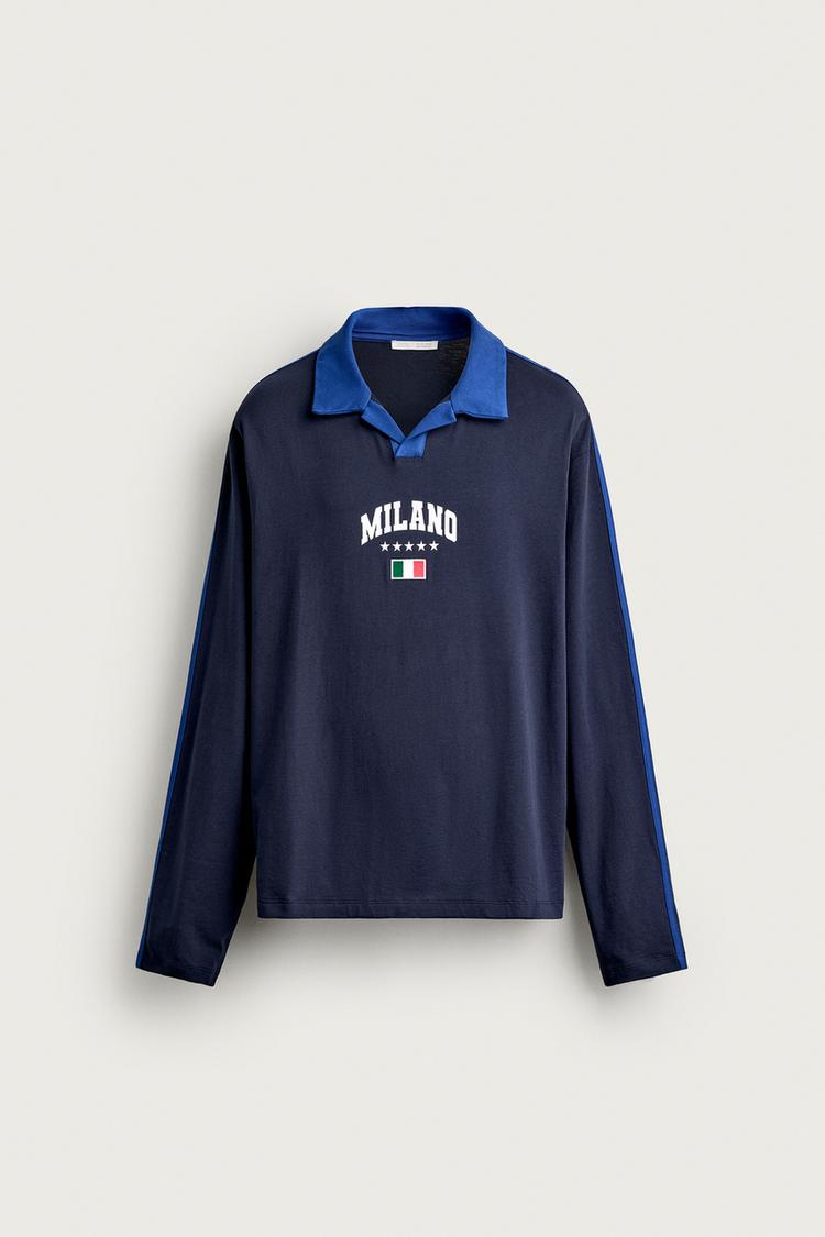 Polo relaxed fit bandera