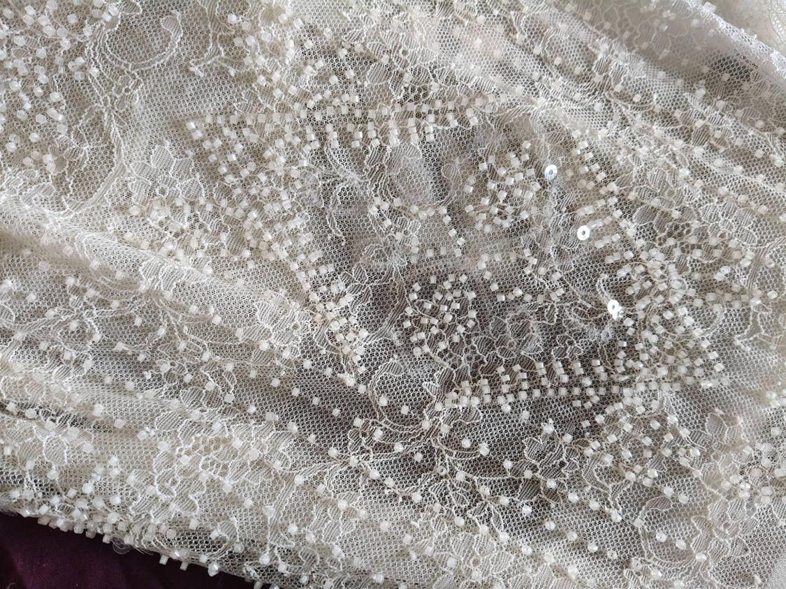 EMBROIDERED LACE HALTER DRESS - Image 5