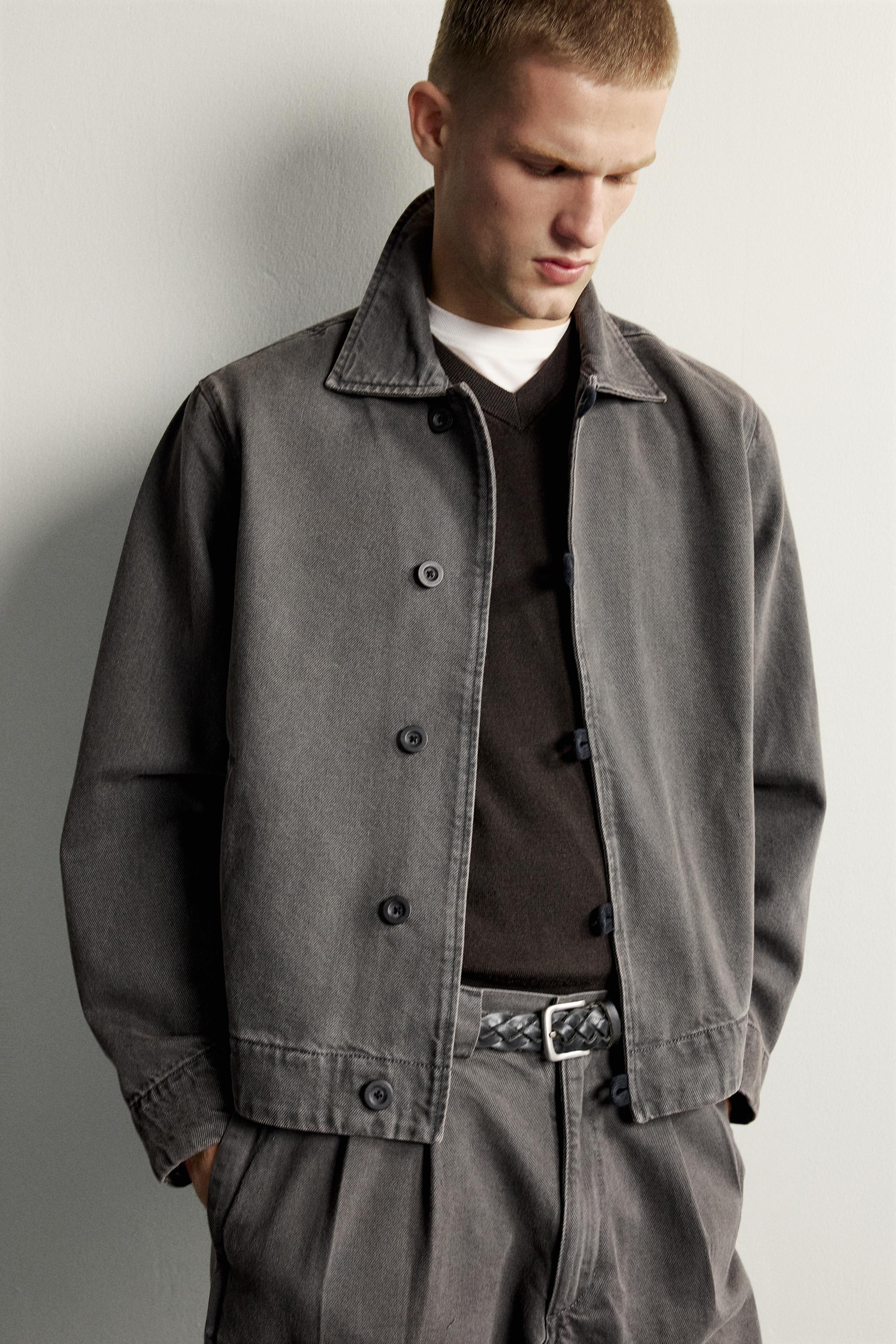 BLOUSON DÉLAVÉ CROPPED FIT
