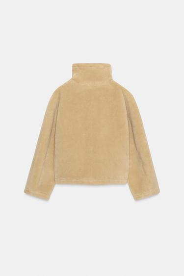 ДВУСТОРОННЯЯ КУРТКА-ДУБЛЕНКА — ЭКРЮ от Zara