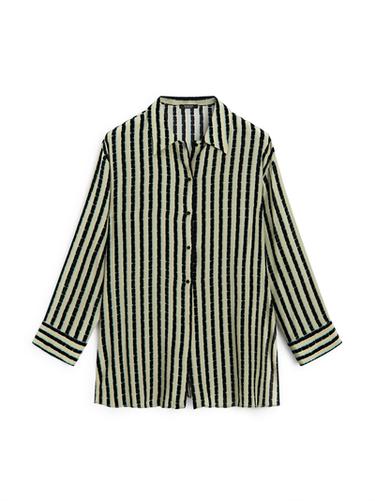 Zara Striped flowing shirt - Sea green