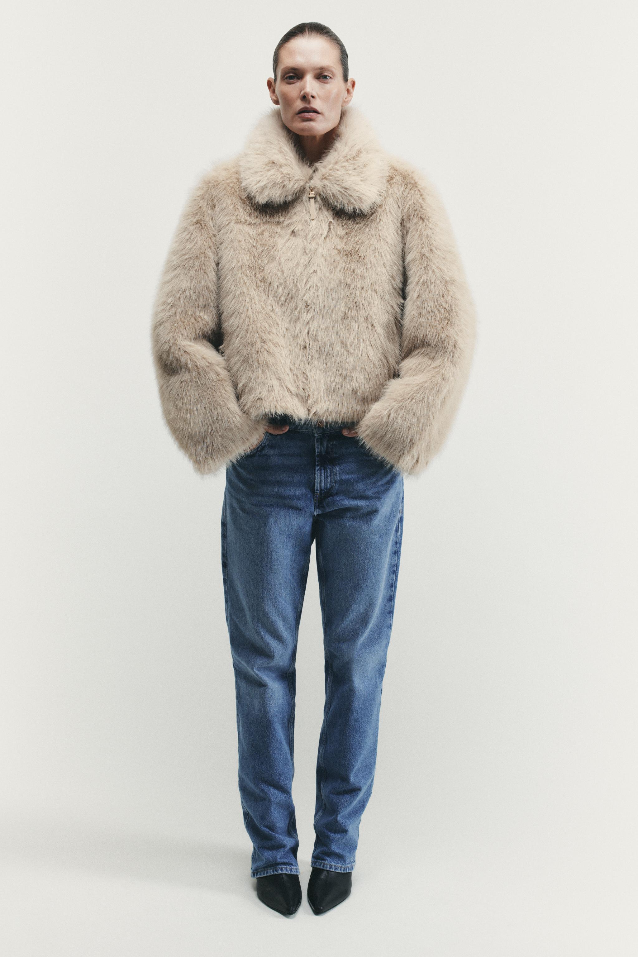 DOUBLE-FACED FAUX FUR JACKET
