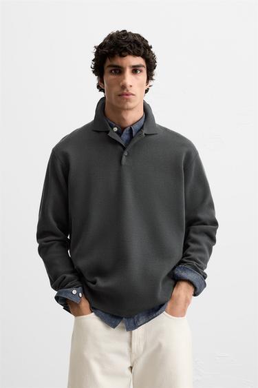 VİSKOZ KARIŞIMLI TRİKO POLO T-SHIRT_1