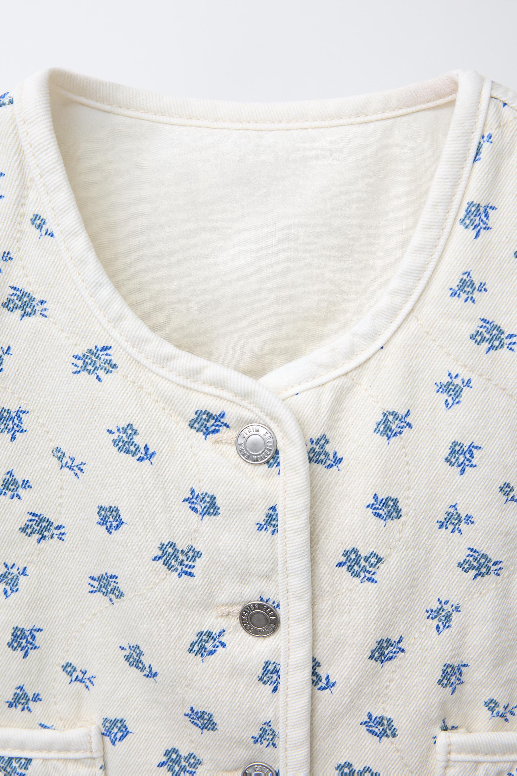 FLORAL TWILL VEST
