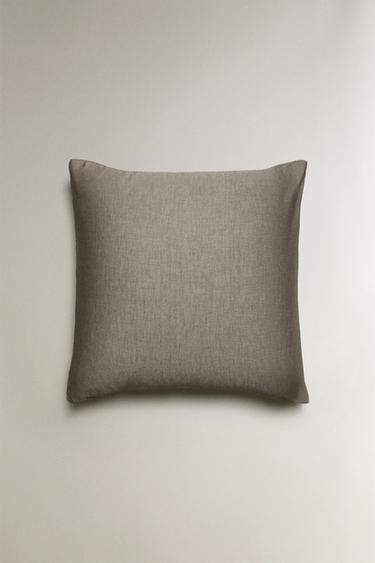 TAIE D’OREILLER CHAMBRAY - Gris de Zara - Image 2