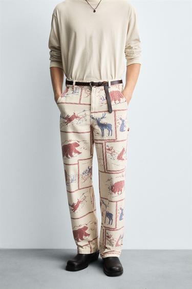 PANTALON À IMPRIMÉ COMICS - 028 de Zara - Image 1