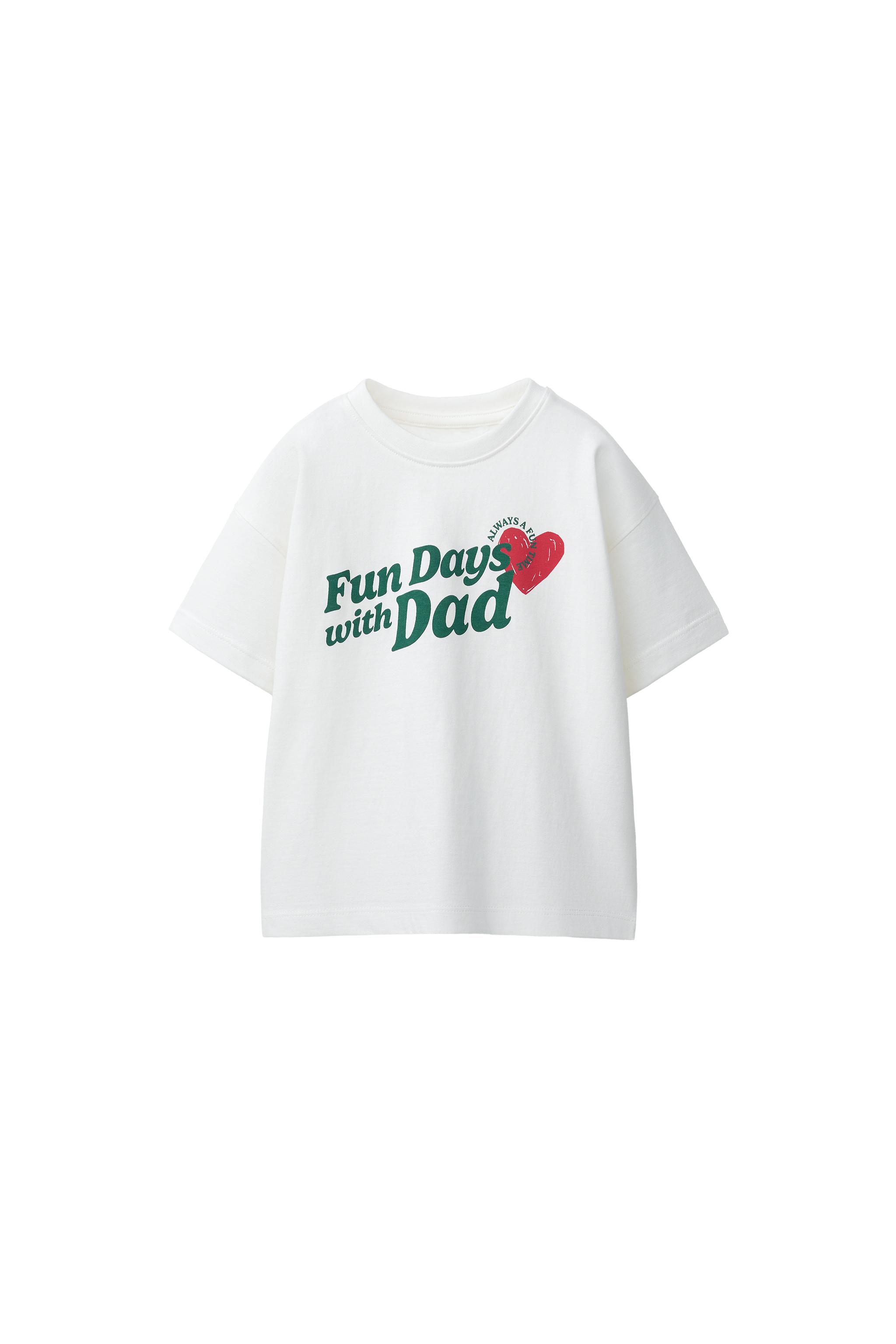 MUM & DAD SLOGAN T-SHIRT - White | ZARA United Kingdom