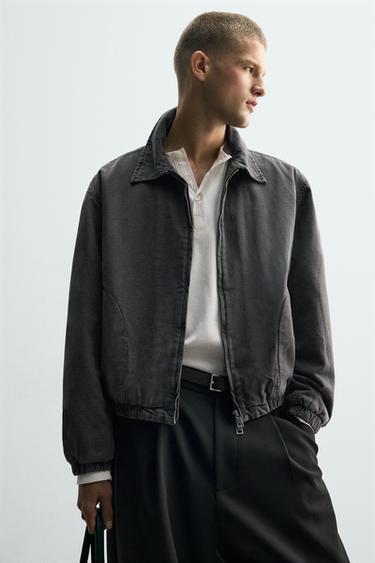 BLOUSON BOMBER MATELASSÉ - Gris de Zara - Image 5