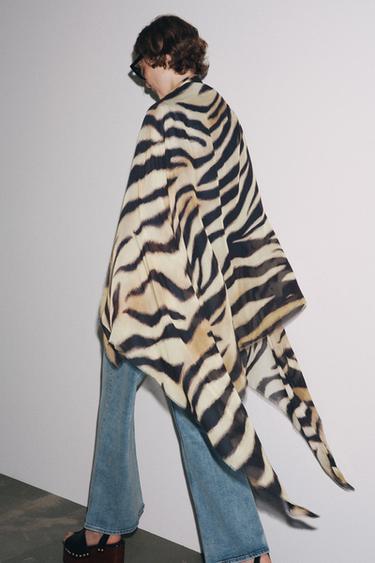 FOULARD MODAL À IMPRIMÉ ANIMAL - Zèbre de Zara - Image 1