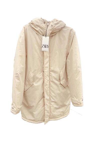 CREAM 3/4 LONG PUFFER COAT