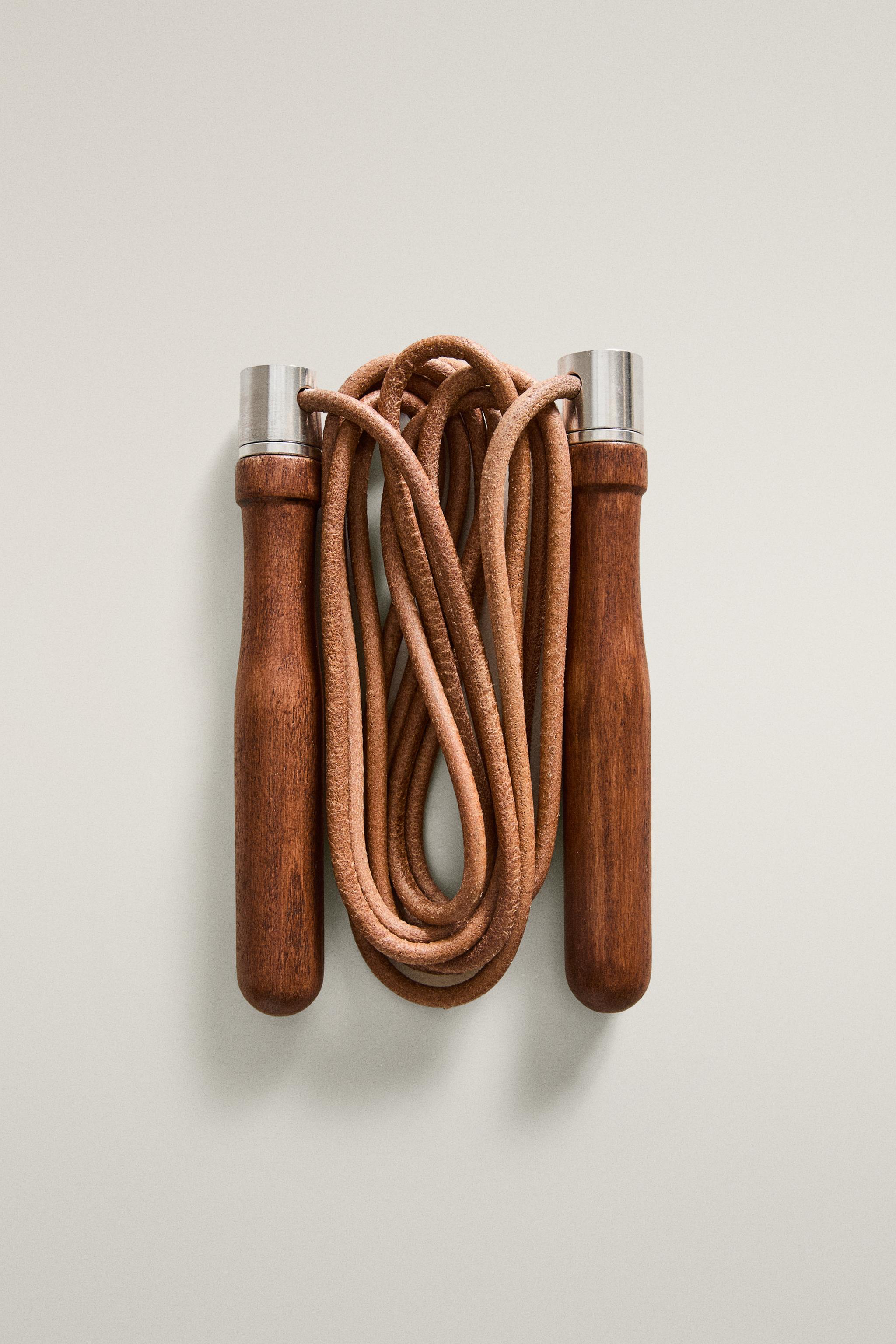 LEATHER SPORTS JUMP ROPE - Brown | ZARA United States