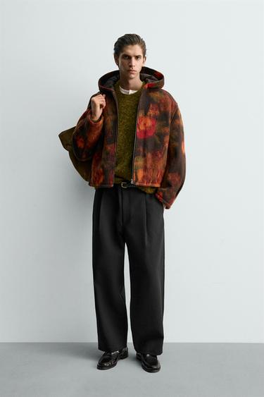 BLOUSON COUPE BOXY À CAPUCHE - Multicolore de Zara