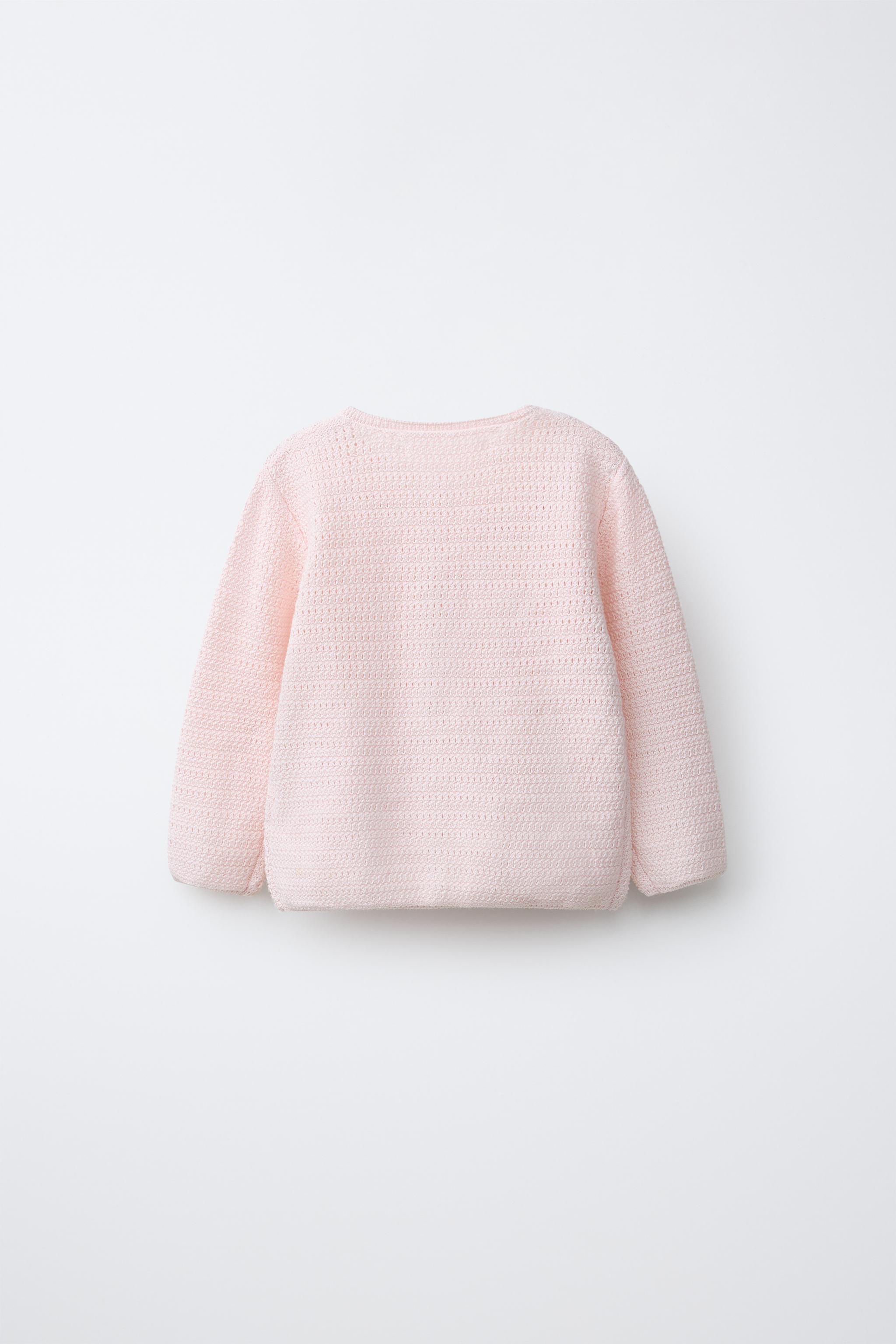 FLORAL EMBROIDERY KNIT CARDIGAN