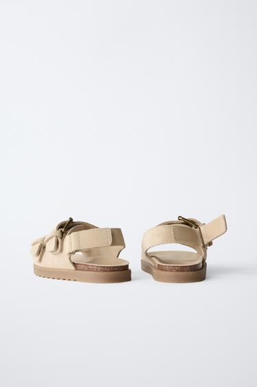 LEATHER BUCKLE SANDALS - Sand Brown by Zara - Image 3