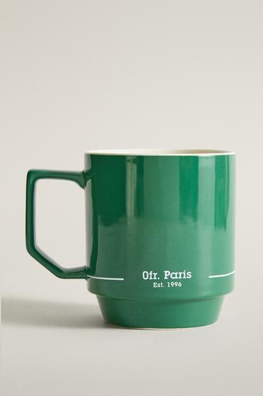 STONEWARE MUG | 0FR. PARIS - Green by Zara