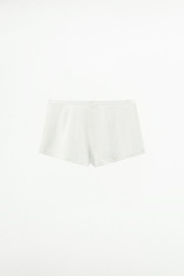 POINTELLE SHORTS - White by Zara - Image 4