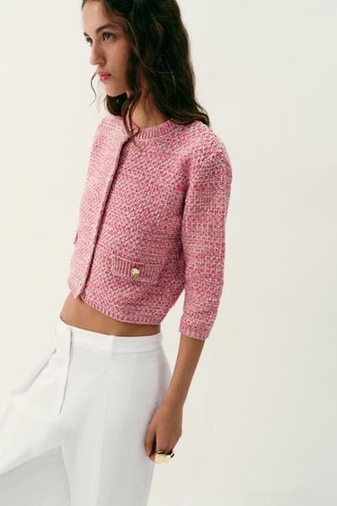 3/4 SLEEVE CARDIGAN - Pink by Zara - Image 2