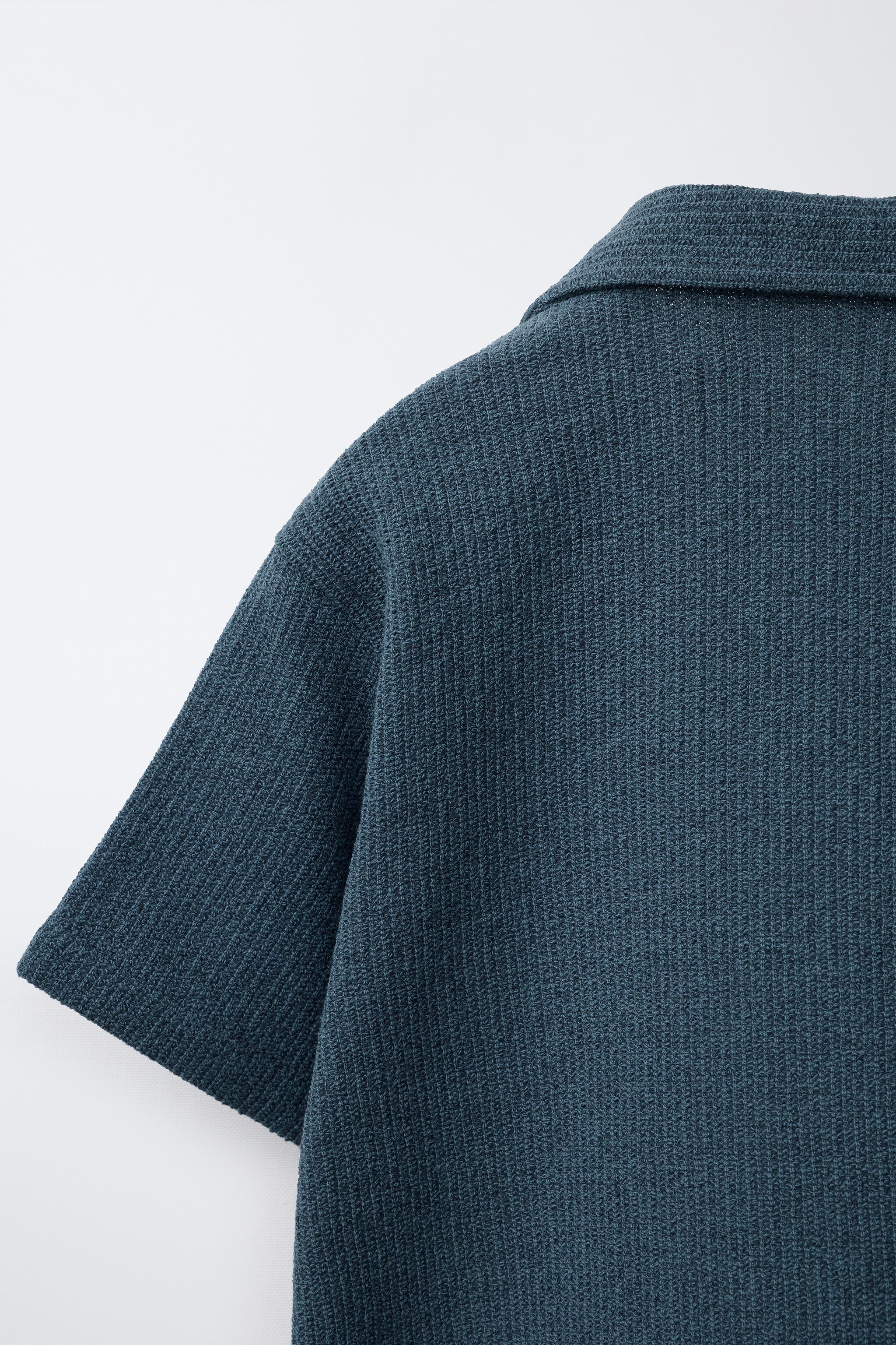 Zara PLAIN TEXTURED SHIRT — фото 4