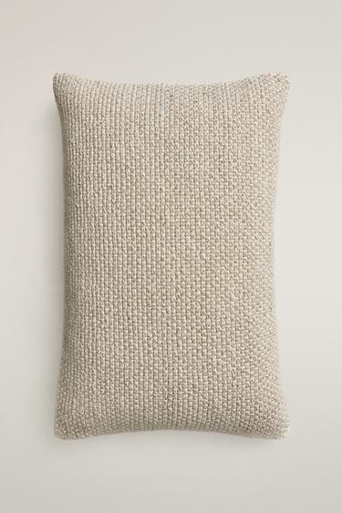 BRAIDED THROW PILLOW COVER — Light beige 2
