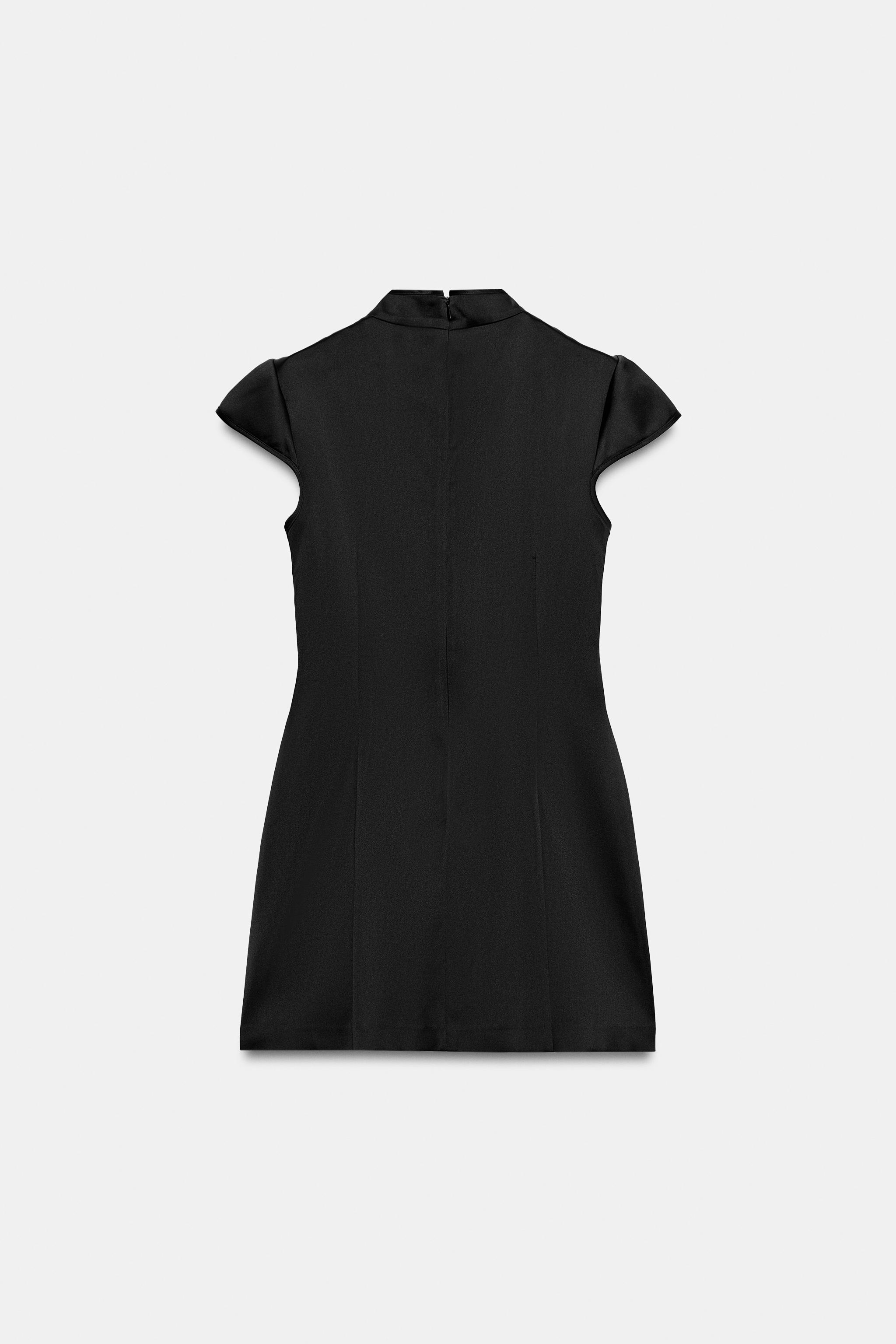 zara short dresses Sleeve Mini Dress Matching lining Zara Mini Dress Zara Dress