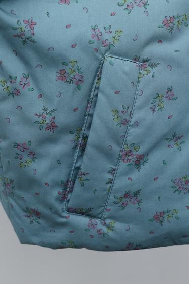 FLORAL PRINT JACKET - Bluish by Zara - Image 6