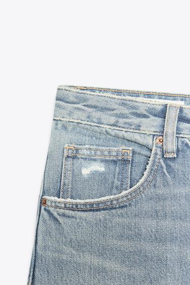 JEAN TRF BOYFRIEND DÉCHIRÉ TAILLE MOYENNE - Bleu de Zara - Image 3